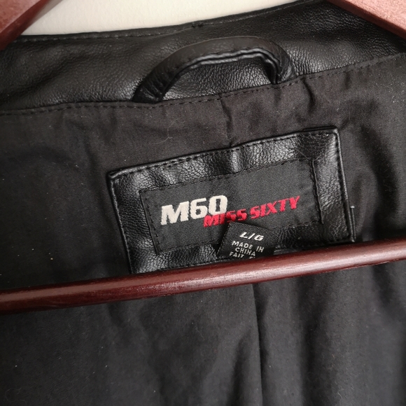 M60 Miss Sixty Y2K Vegan Leather Jacket - Picture 12 of 13